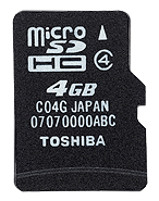 toshiba microsd 4 